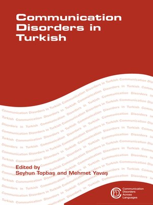 cover image of Communication Disorders in Turkish